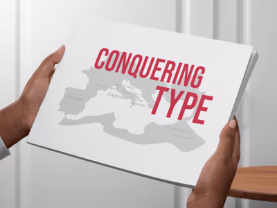 Conquering Type - Editorial Design