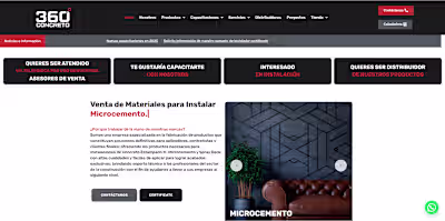 Corporate website Concreto 360