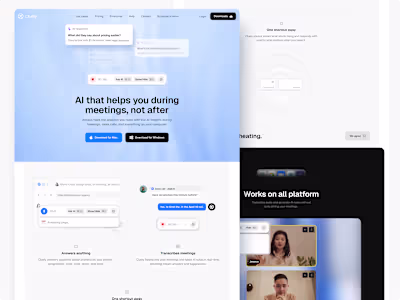Cluely landing page