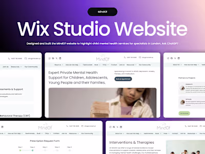 Wix Studio Mental Health Website for Children & Families