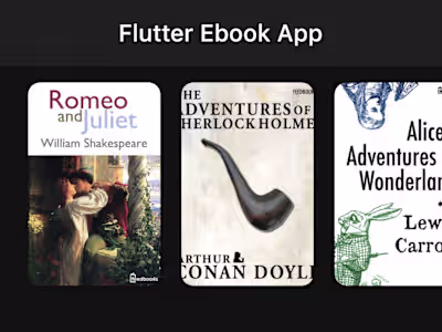 Flutter Ebook Application 
