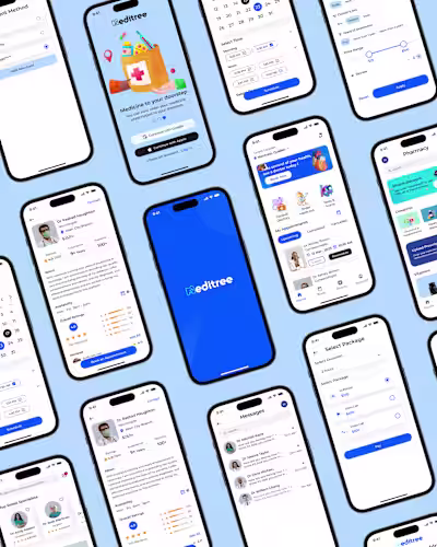 Sharing a mockup of a healthcare app I just designed. I know...