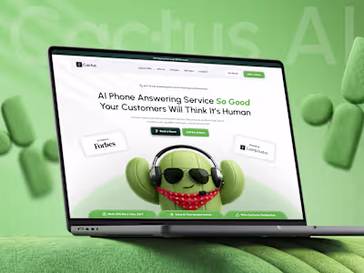 Website Design & Development for AI-Calls Service