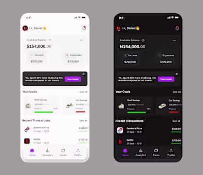 I designed a clean and modern fintech dashboard design! Focu...