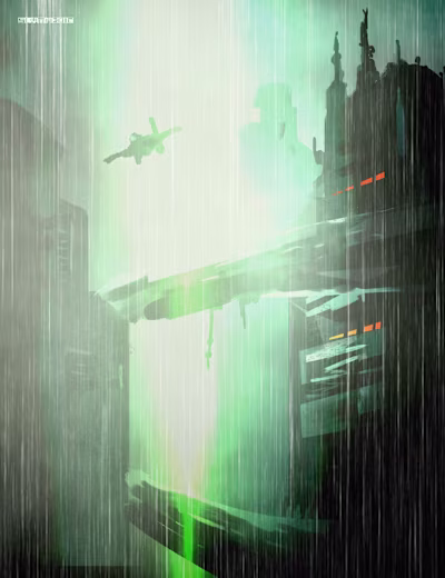 Rain over Neon Divide