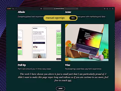 Echelon Portfolio Framer Website