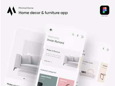 Minimal home decor app (E-commerce)