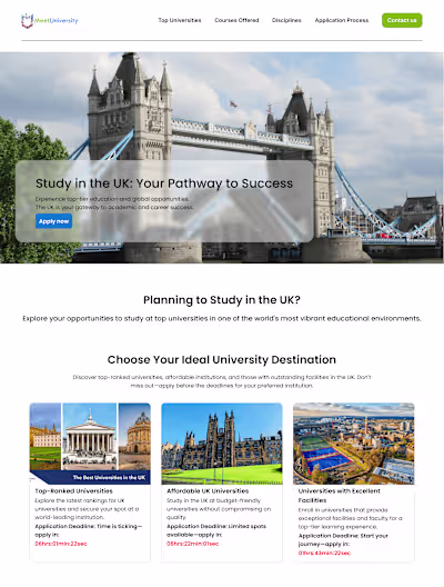 MeetUniversity website