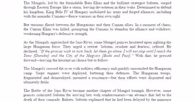 The Mongol Invasion of Europe: A Historical Analysis