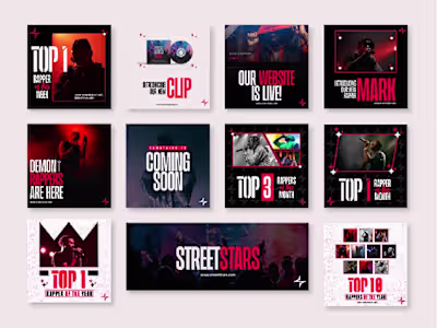 Street Stars - Social media designs