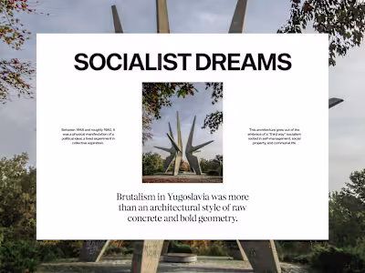 Yugoslavian Modernist Architecture Editorial