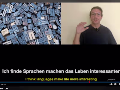 German Language Learning Video for Beginners
