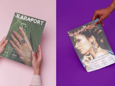 Rapaport Magazine Cover Designs and Animated Youtube Intro