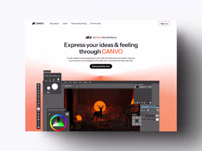 Canvo - Web based digital art application