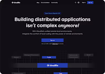 Kloudlite.io - Figma Landing Page
