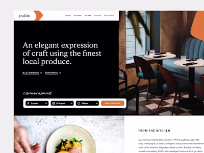 Puffin Restaurant Branding
