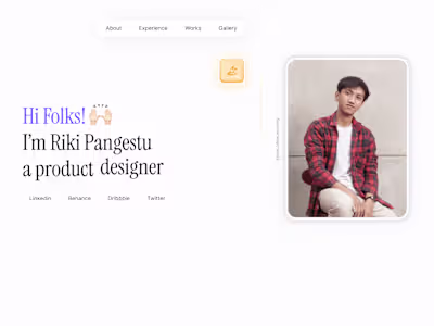 Framer Website for Designer Portfolio
