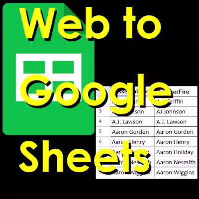 Basketball Monster to Google Sheets