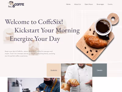 CoffeSix – Website Development Project