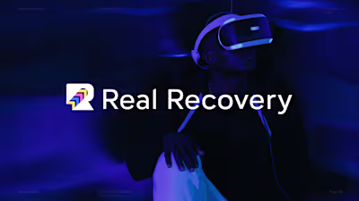 real recovery logo and visual identity