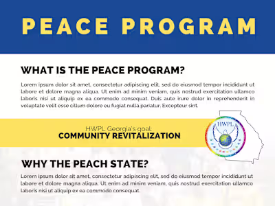 HWPL Georgia - Branding Guidelines and Report Documents I de...