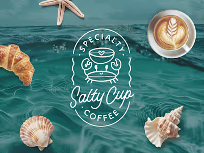 Salty Cup, Coffeeshop Branding