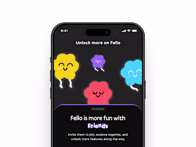 This referral invite screen was