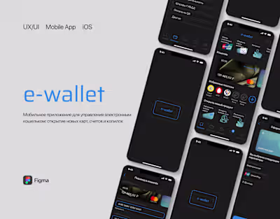 E-Wallet – UX/UI Design for a Mobile Digital Wallet Application
