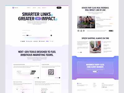 SnapLink - Marketing SaaS Landing Page | Landing Page