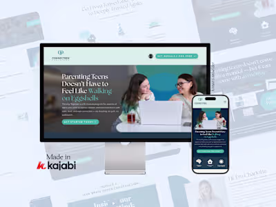 Kajabi Course System for Connecteen Parenting