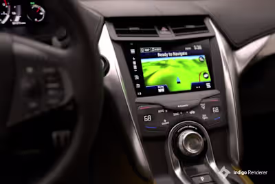 Working on a visual concept of new automotive 3d configurato...