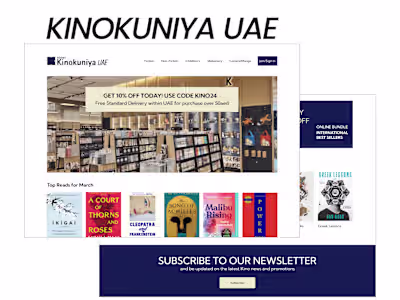 Website Redesign: Kinokuniya UAE