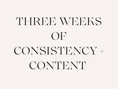 3 Week Content Insights