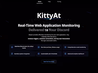 Introducing KittyAt! Effortlessly monitor your web applicati...
