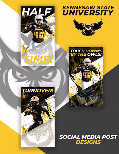 Social Media Sports Event Graphics