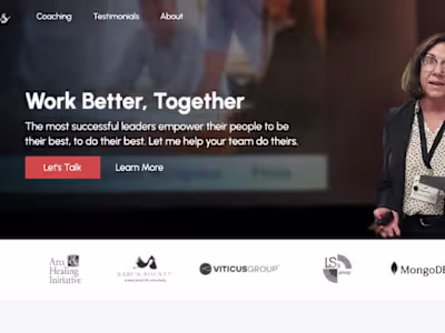 New Branded Website for Leadership Coach