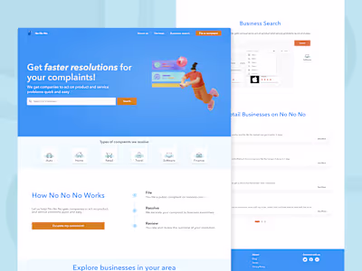 UX Design for a complaint resolution platform
