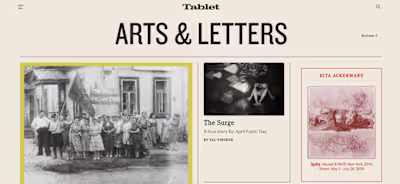 Tablet Magazine: Literary Translation and Editing