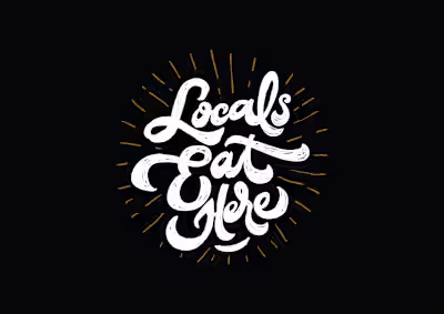Locals Eat Here Youtube Channel | Brand Design