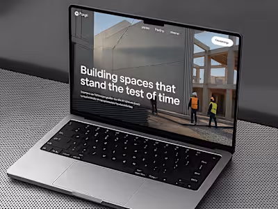 Forge Construction Website Design and Development