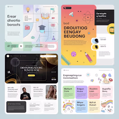 Template Design for Children School