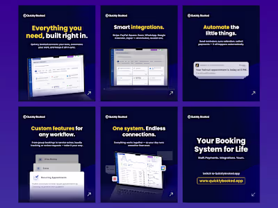 Just finished creating a new carousel for Quickly Booked, de...