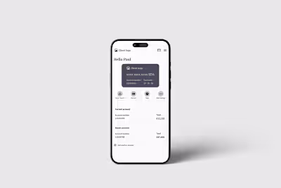 Banking app redesign
