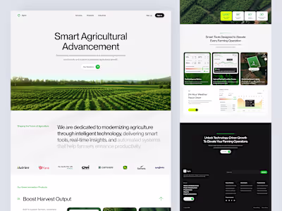 Argo - Agriculture Landing Page