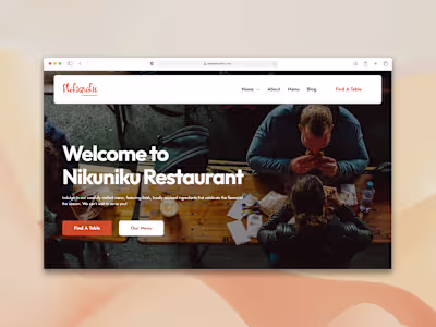 Nikuniku website | Framer website development