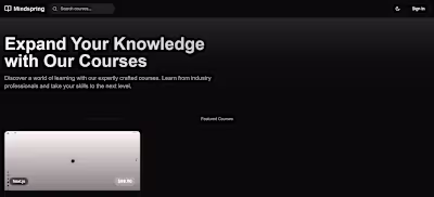 MindSpring is a modern LMS