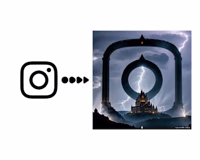 Creating a Visual Illusion of the Instagram Logo