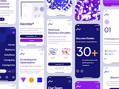 atombeat: Computational AI Drug Discovery - Hero Layout UIUX