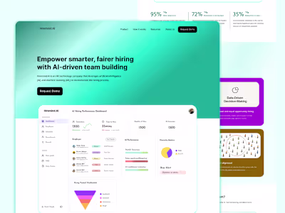 Saas Hiring website design