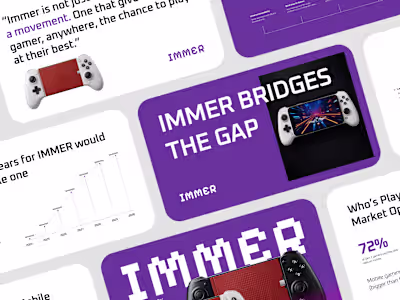 Immer Investor Pitch Deck Design